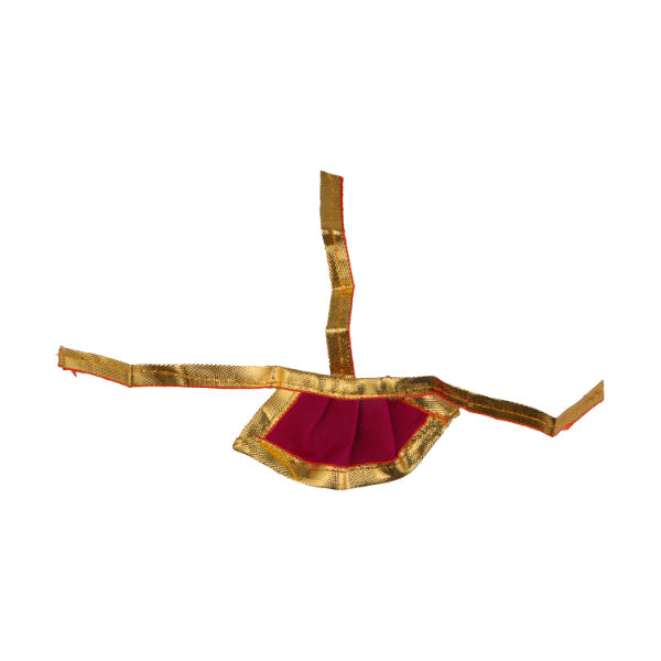 Amman Pavadai- 1.5 Inches | Satin with Jari Border Mata Poshak/ Devi Vastra for Deity/ Assorted Colour