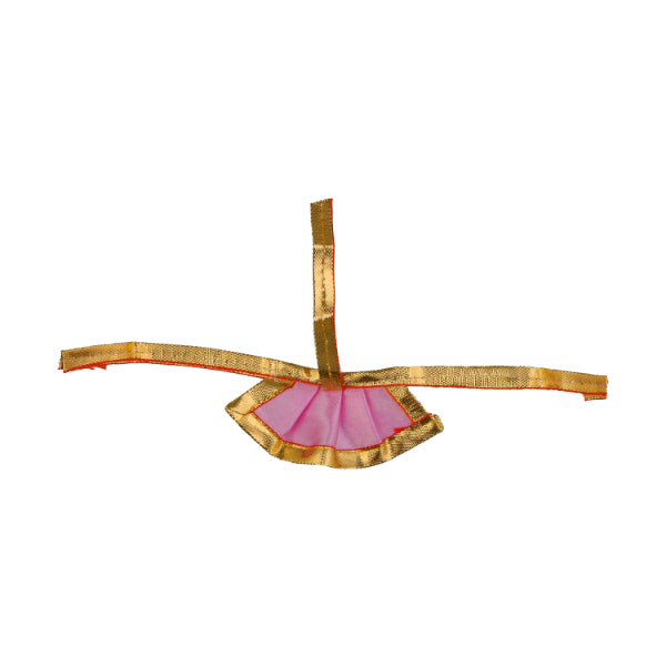 Amman Pavadai- 1.5 Inches | Satin with Jari Border Mata Poshak/ Devi Vastra for Deity/ Assorted Colour