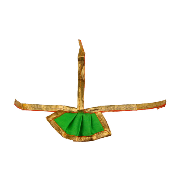 Amman Pavadai- 1.5 Inches | Satin with Jari Border Mata Poshak/ Devi Vastra for Deity/ Assorted Colour