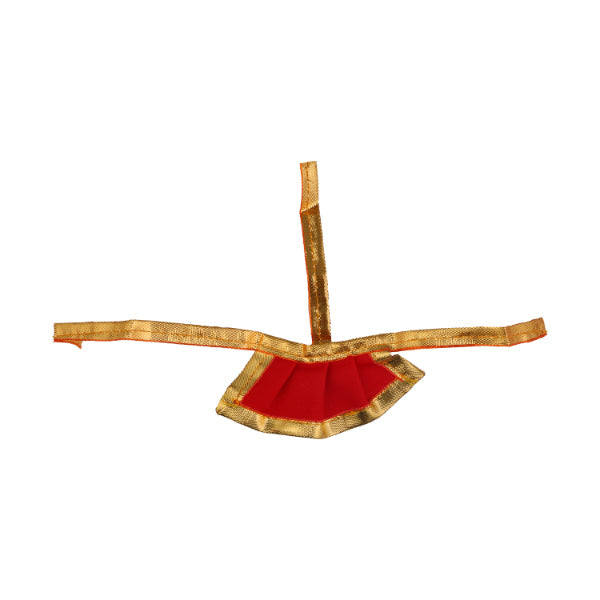 Amman Pavadai- 1.5 Inches | Satin with Jari Border Mata Poshak/ Devi Vastra for Deity/ Assorted Colour