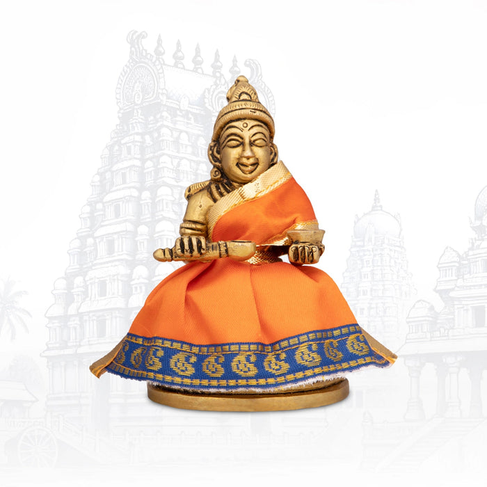 Amman Pavadai - 3 x 6 Inches | Satin Devi Vastra/ Mata Dress/ Jari Border Mata Poshak for Deity/Assorted Colour