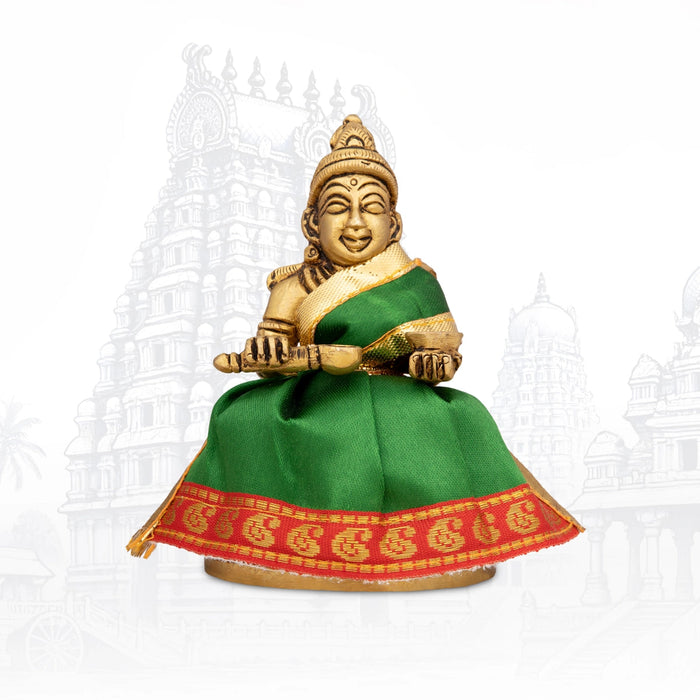 Amman Pavadai - 3 x 6 Inches | Satin Devi Vastra/ Mata Dress/ Jari Border Mata Poshak for Deity/Assorted Colour