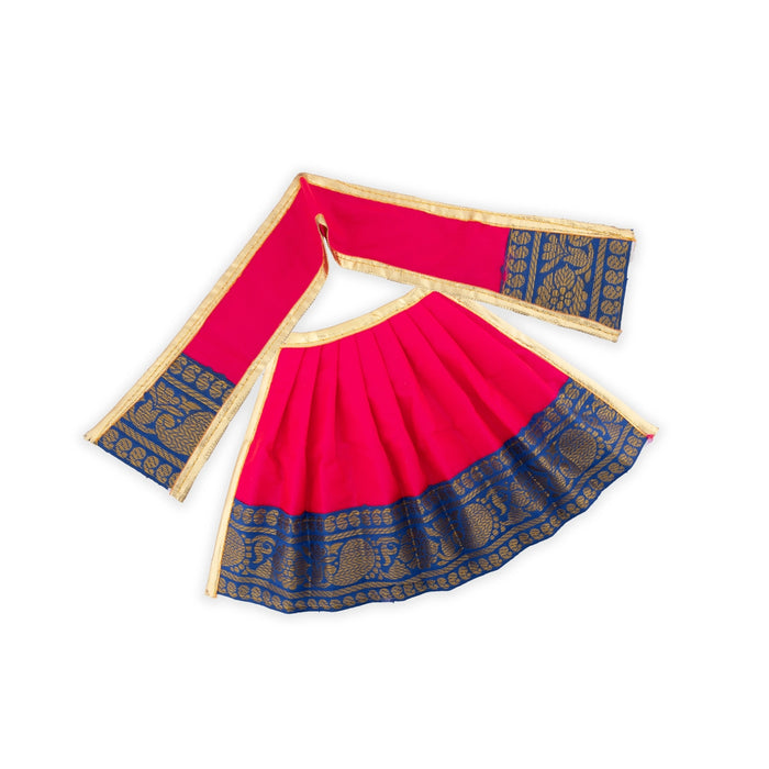 Devi Dress - 7 Inches | Karishma Apoorva Mata Clothes/ Jari Border Mata Dress for Deity/ Assorted Colour