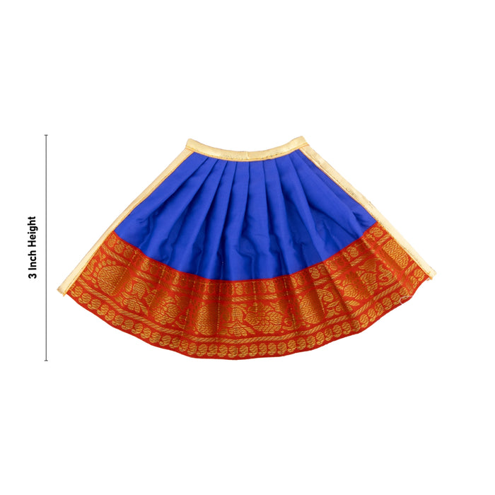 Devi Dress - 7 Inches | Karishma Apoorva Mata Clothes/ Jari Border Mata Dress for Deity/ Assorted Colour