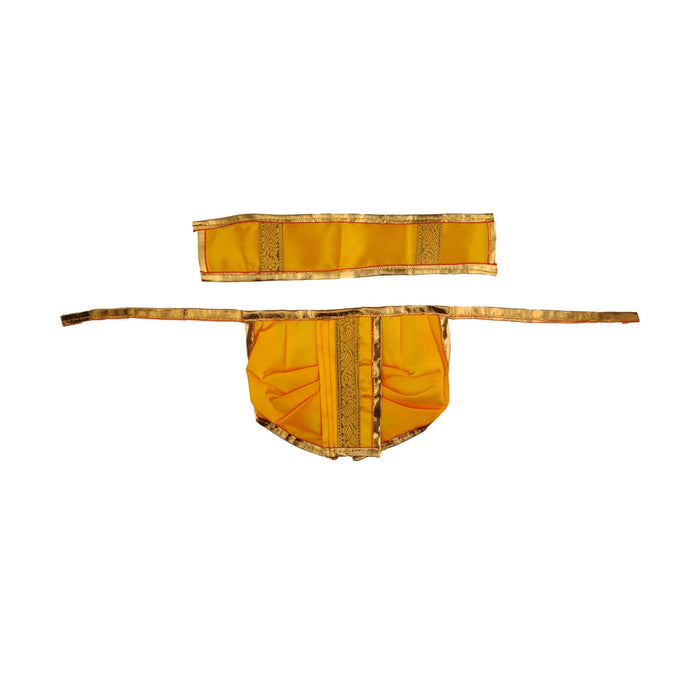 Panchakacham - 5 x 6.5 Inches | Jari Border Dhoti/ Panchakajam for Deity/ Assorted Colour