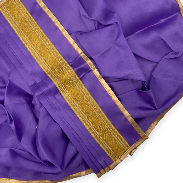 Panchakacham - 12 Inches | Satin with Jari Border Dhoti/ Panchagajam for Deity/ Assorted Colour