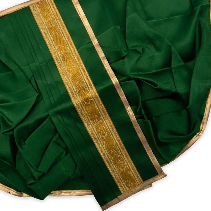 Panchakacham - 12 Inches | Satin with Jari Border Dhoti/ Panchagajam for Deity/ Assorted Colour