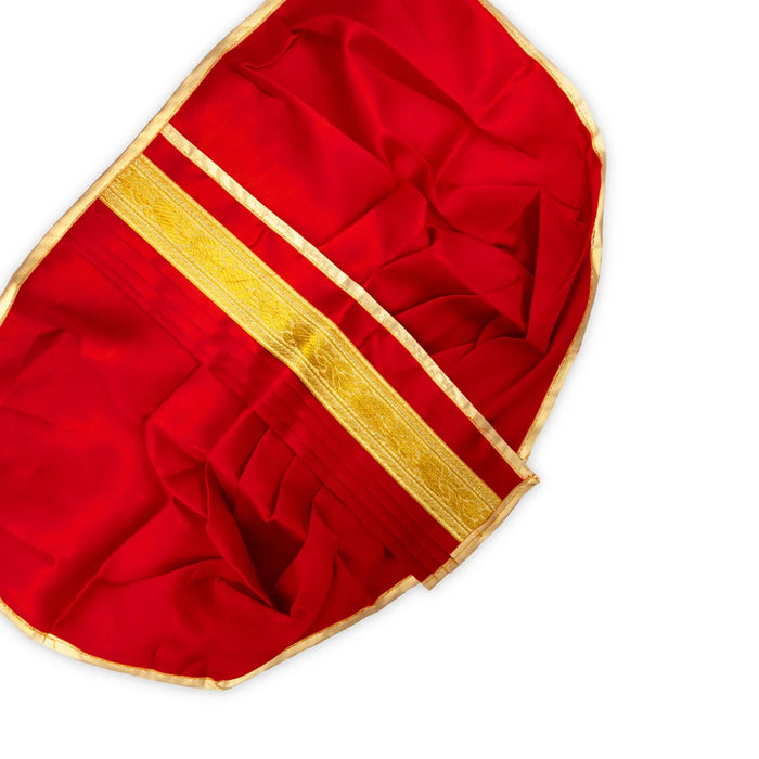 Panchakacham - 12 Inches | Satin with Jari Border Dhoti/ Panchagajam for Deity/ Assorted Colour