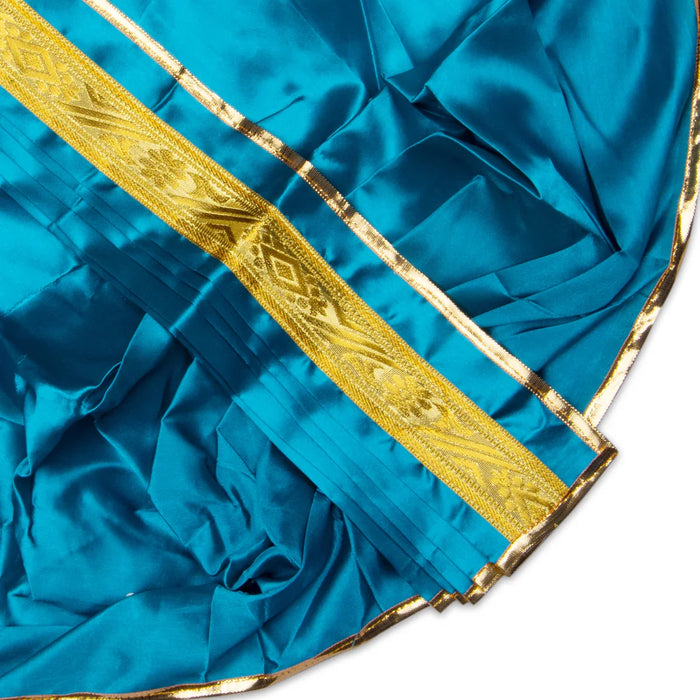 Panchakacham - 15 Inches | Satin with Jari Border Dhoti/ Panchagajam for Deity/ Assorted Colour