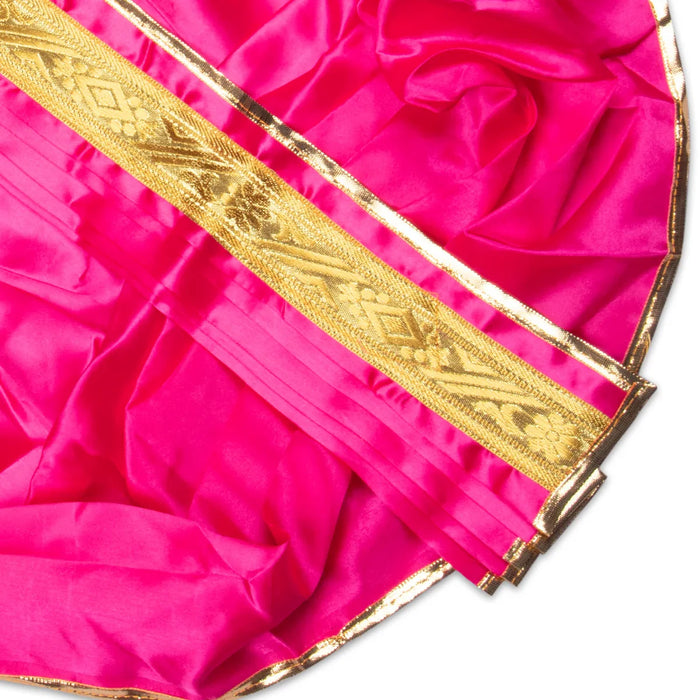 Panchakacham - 15 Inches | Satin with Jari Border Dhoti/ Panchagajam for Deity/ Assorted Colour