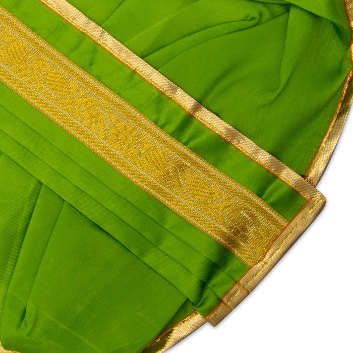 Panchakacham - 8 Inches | Satin with Jari Border Dhoti/ Panchagajam for Deity/ Assorted Colour