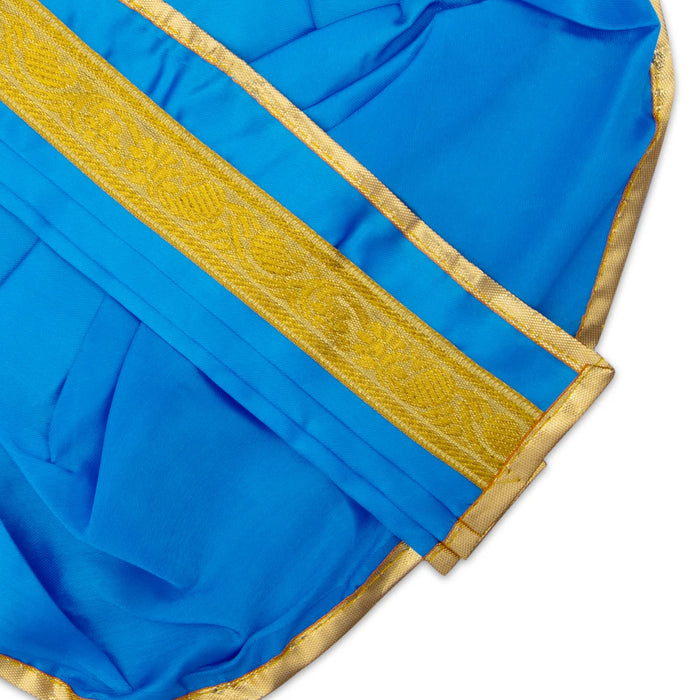 Panchakacham - 8 Inches | Satin with Jari Border Dhoti/ Panchagajam for Deity/ Assorted Colour