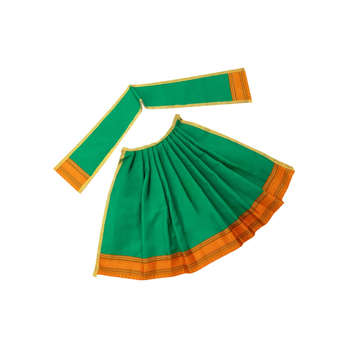 Devi Vastra - 10 Inches | Amman Pavadai/ Satin Apoorva Mata Dress for Deity/ Assorted Colour
