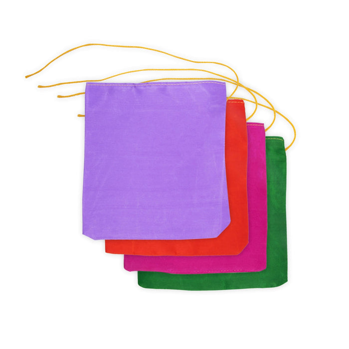 Vibuthi Bag - 7 X 6 Inches | Vibhuti Bag/ Satin Bag/ Holy Ash Bag/ Bhasma Bag For Pooja