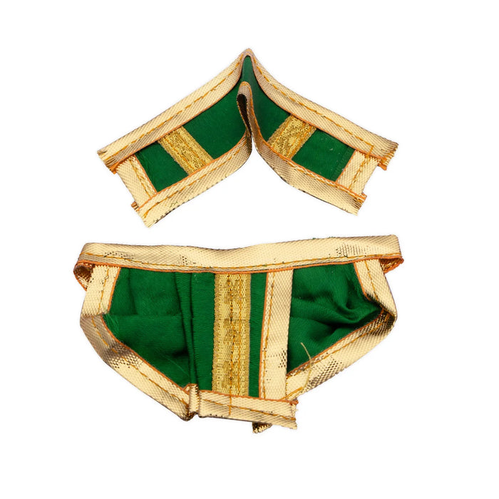 Panchakacham - 2 Inches | Satin with Jari Border Dhoti/ Panchagajam for Deity/ Assorted Colour