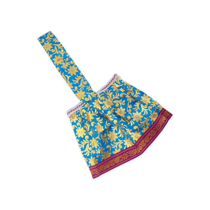 Amman Pavadai Thavani - 6 Inches | Satin with Jari Border/ Devi Dress for Deity/ Assorted Colour