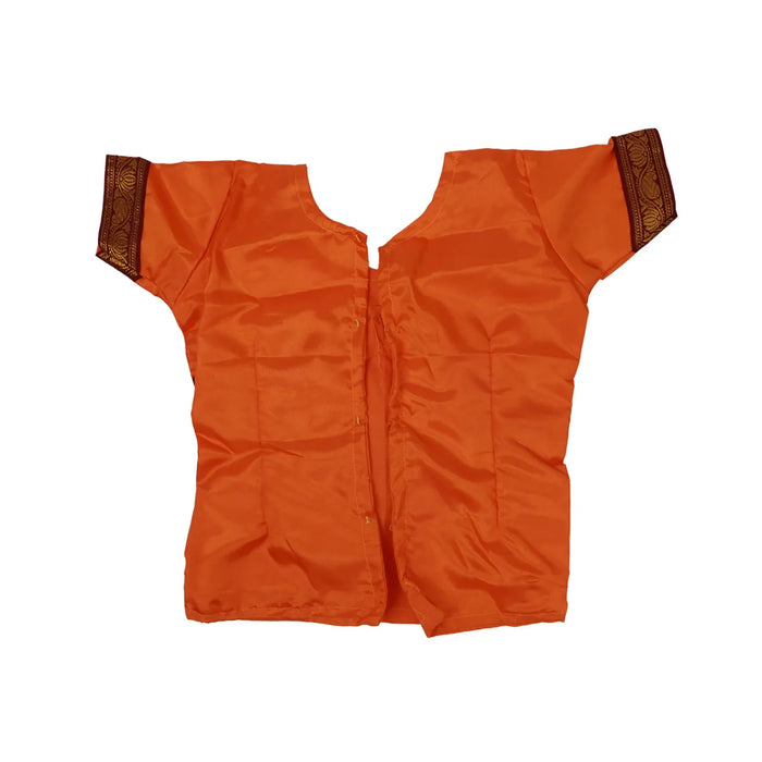 Bharatanatyam Dress - Size 24 | Satin Bharatanatyam Costume/ Readymade Dress for Kids