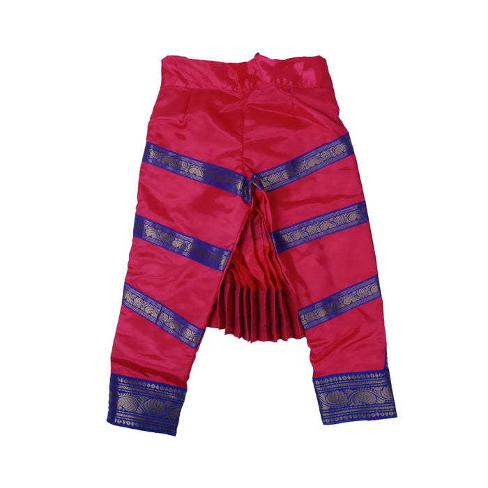 Bharatanatyam Dress - Size 38 | Satin Readymade Dress/ Jari Design Bharatanatyam Costume for Kids