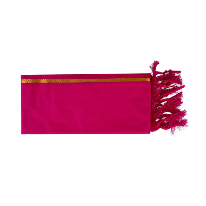 Towel - 25 x 50 Inches | Thundu/ Asha Pattu Design Angavastram/ Traditional Gamcha/ Kasavu Shawl for Men