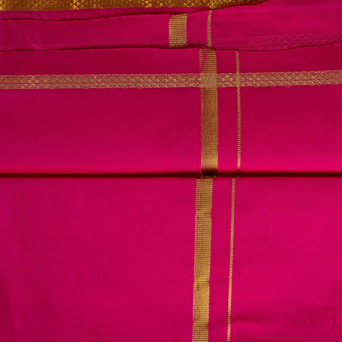 Towel - 25 x 50 Inches | Thundu/ Asha Pattu Design Angavastram/ Traditional Gamcha/ Kasavu Shawl for Men