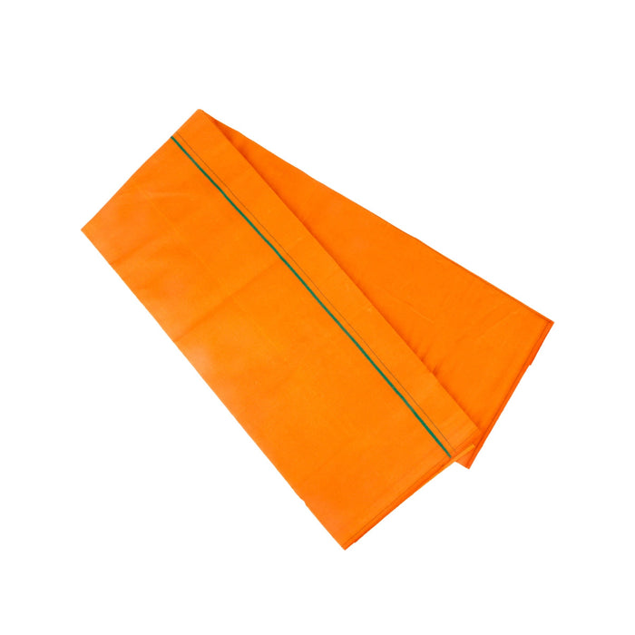 Veshti - 2 Mtr | Kambi Karai Border Dhoti/ Kavi Colour Vesti For Cultural Wear