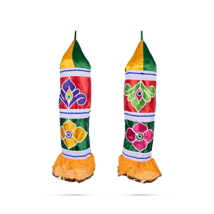 Thombai Pair - 2 Feet | 2 Pcs/ Satin Temple Thombai / Decorative Thombai / Traditional Thombai for Decoration