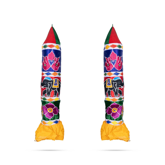 Thombai Pair - 5 Feet | 2 Pcs/ Satin Decorative Thombai / Traditional Thombai / Thombai for Temple Decoration