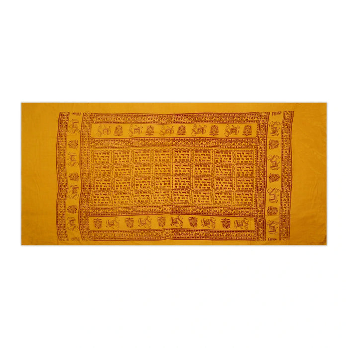Ponnadai Shawl - 2.25 Mtr | Hare Krishna Chadar Design Ponnada Shawl/ Ponnada Cloth For Men & Women