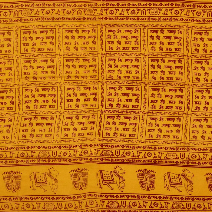 Ponnadai Shawl - 2.25 Mtr | Hare Krishna Chadar Design Ponnada Shawl/ Ponnada Cloth For Men & Women