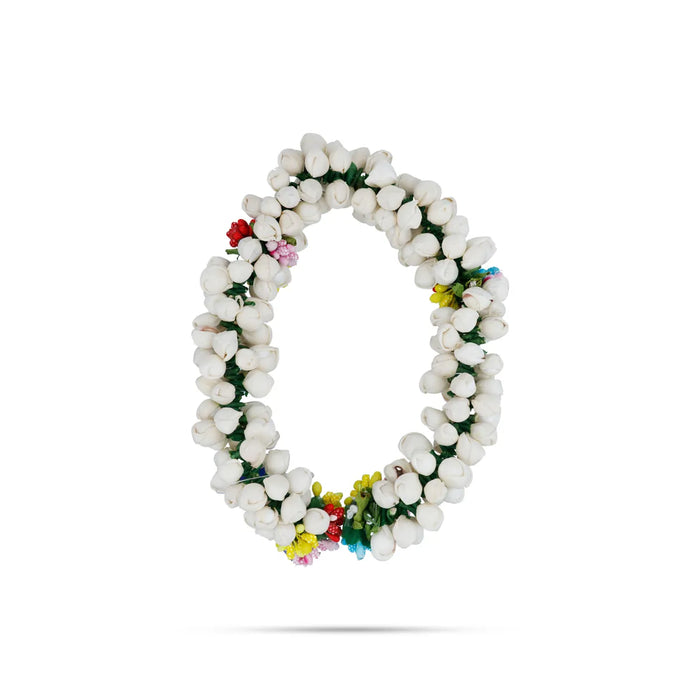 Jasmine Flower With Pollen - 0.5 Mtr | Artificial Hair Flower/ Gajra/ Floral Hair Accessory for Hair Decor