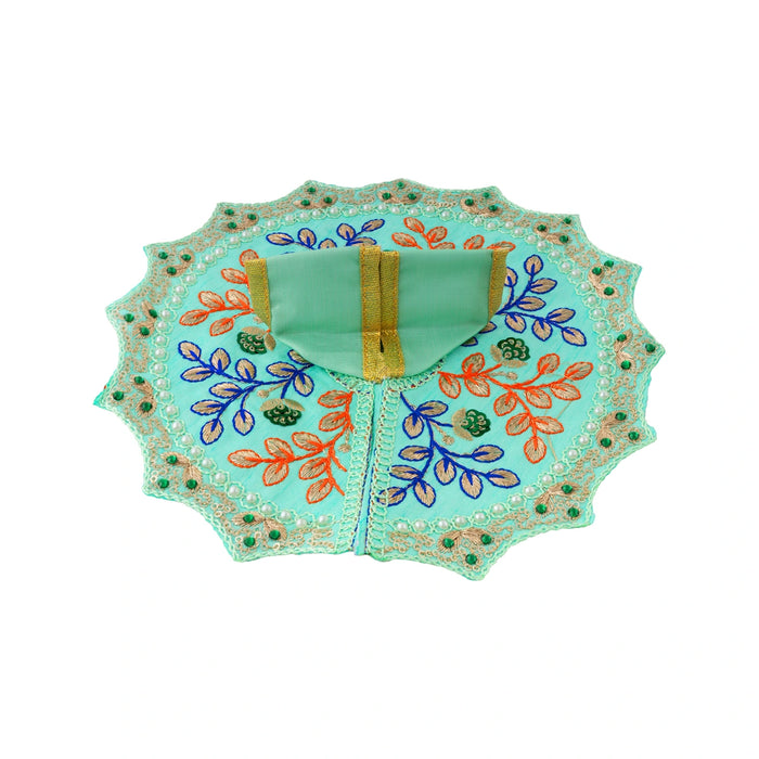 Krishna Vastra - 8 Inches | Kanha Ji Gol Poshak / Laddu Gopal Dress / Fancy Work Vastra