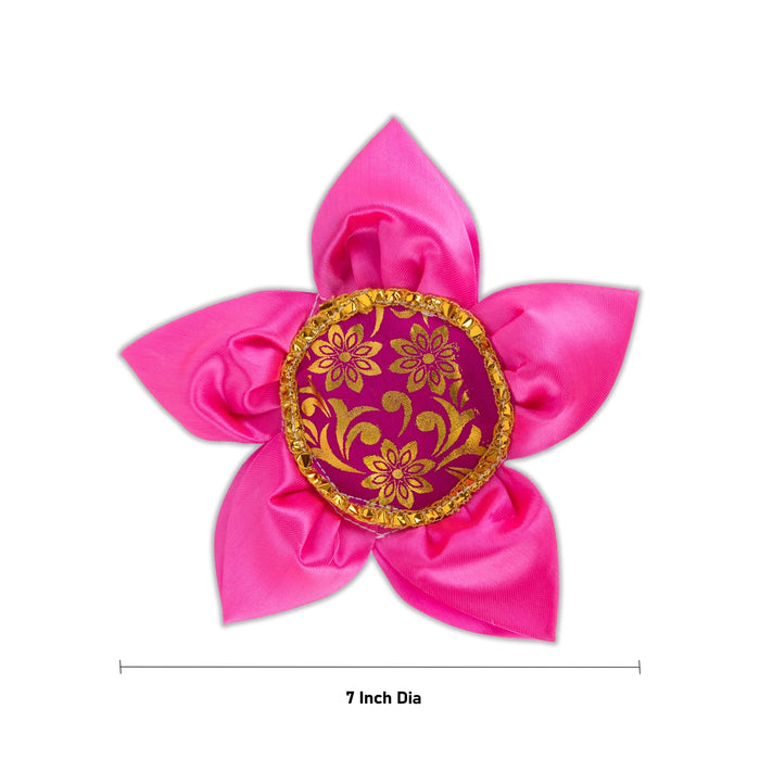 Laddu Gopal Asan - 7 Inches | Asan for Krishna ji/ laddu Gopal Singhasan / Lotus Asan For Deity Decor