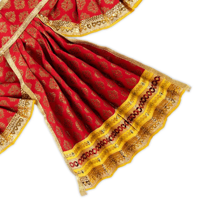 Hanuman Dress Set - 9 Inches | Anjaneya Vastra/ Lord Bajrangbali Poshak/ Deity Costume