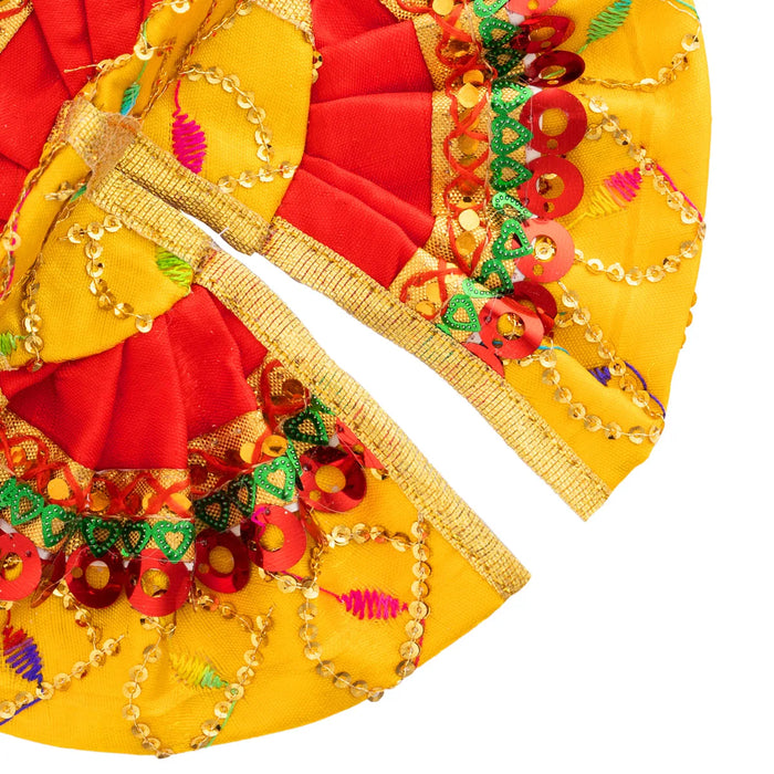 Krishna Dress - 7 Inches | Gol Poshak/ Kanha Ji Dress/ Laddu Gopal Clothes for Deity