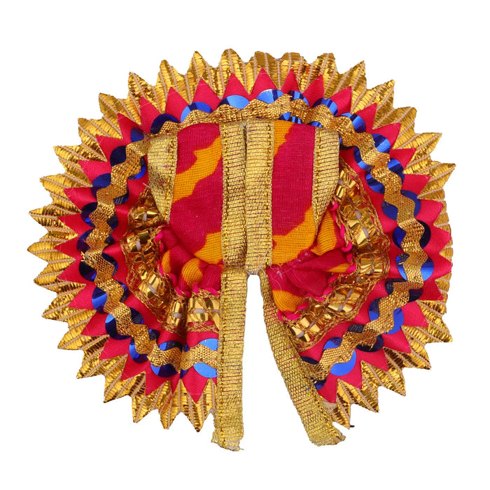 Gol Poshak | Satin with Jari Border Idol Dress/ Janmashtami Special/ Krishnar Dress for Deity