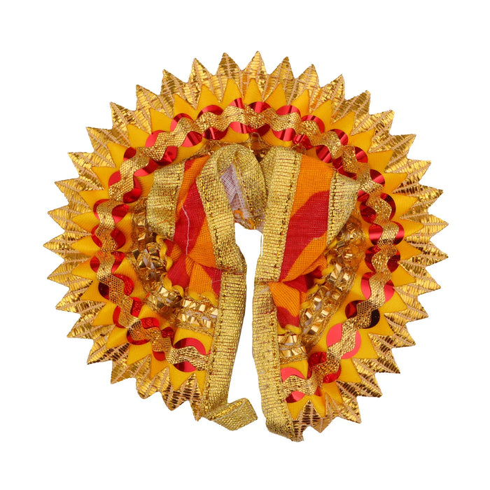 Gol Poshak | Satin with Jari Border Idol Dress/ Janmashtami Special/ Krishnar Dress for Deity