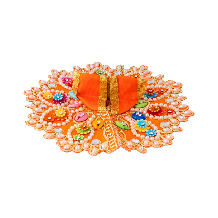 Krishna Vastra - 6 Inches | Fancy Gol Poshak / Kanha Ji Poshak / Laddu Gopal Vastra