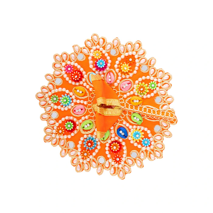 Krishna Vastra - 6 Inches | Fancy Gol Poshak / Kanha Ji Poshak / Laddu Gopal Vastra