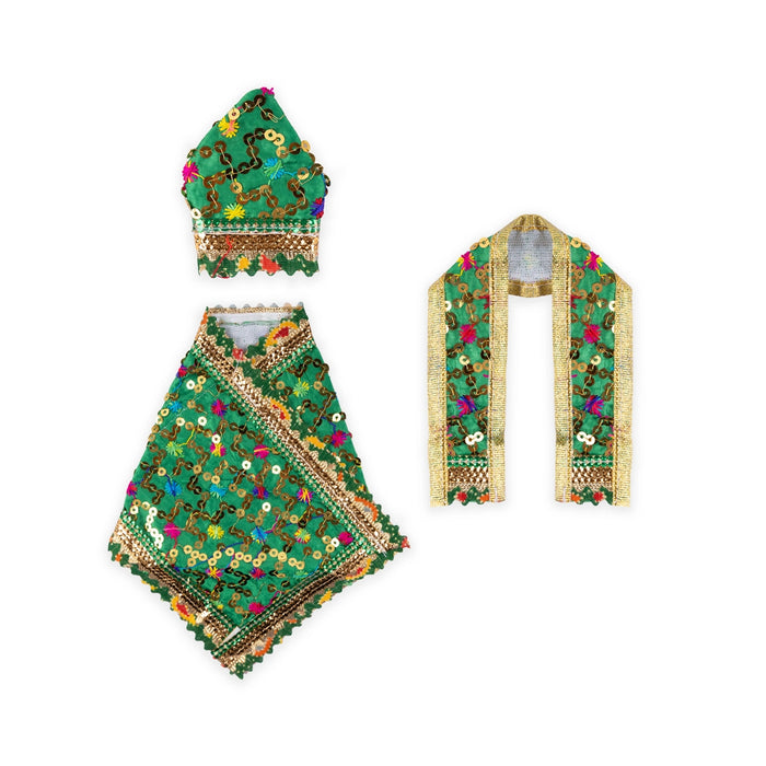 Sai Baba Dress Set - 4 Inches | Sai Baba Clothes/ Sai Baba Vastra for Deity