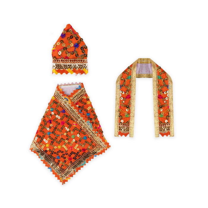 Sai Baba Dress Set - 4 Inches | Sai Baba Clothes/ Sai Baba Vastra for Deity