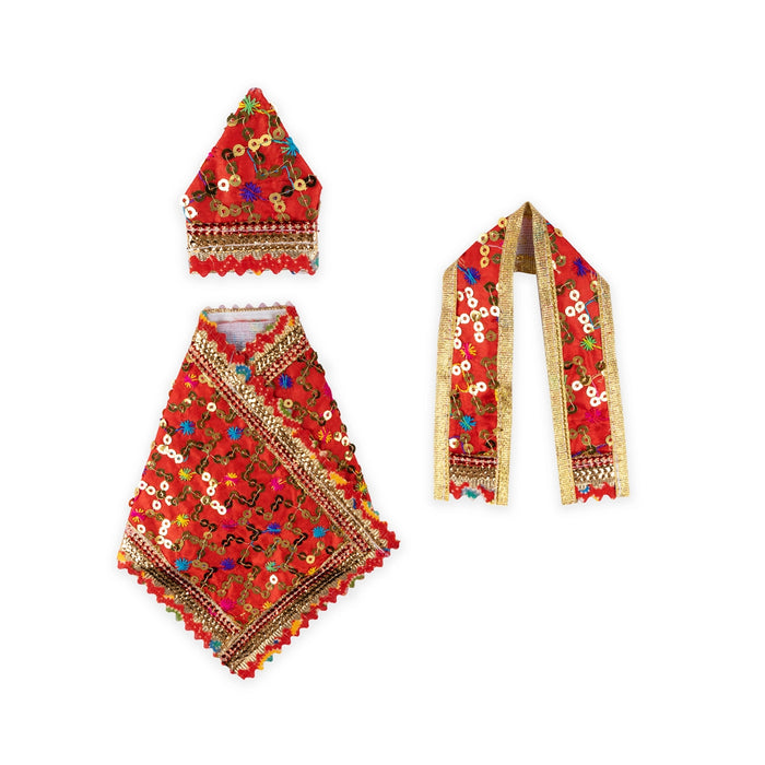Sai Baba Dress Set - 4 Inches | Sai Baba Clothes/ Sai Baba Vastra for Deity