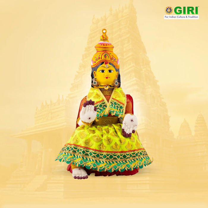 Amman Pavadai - 7 Inches | Mata Dress/ Devi Dress for Deity