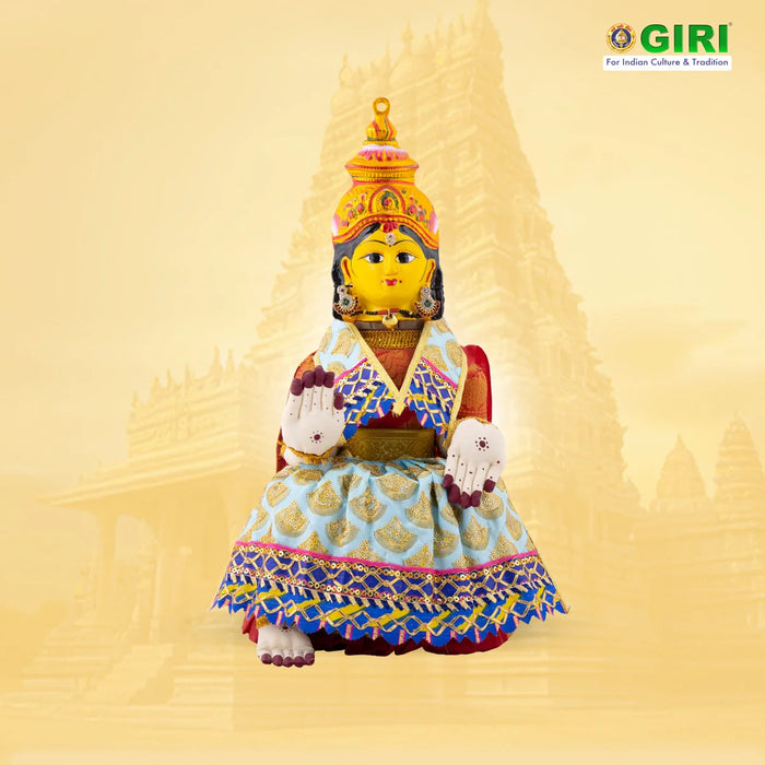 Amman Pavadai - 7 Inches | Mata Dress/ Devi Dress for Deity