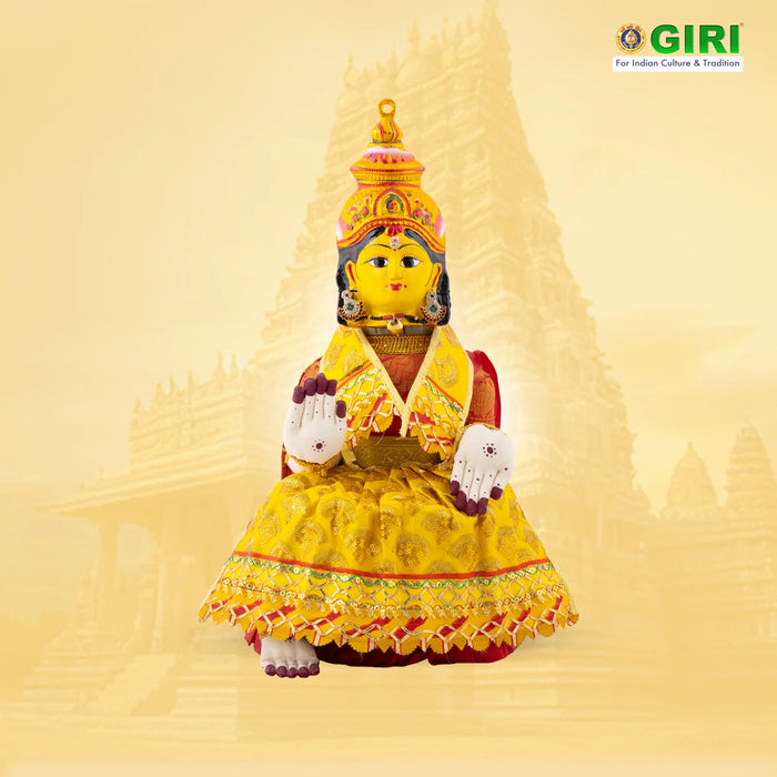 Amman Pavadai - 7 Inches | Mata Dress/ Devi Dress for Deity