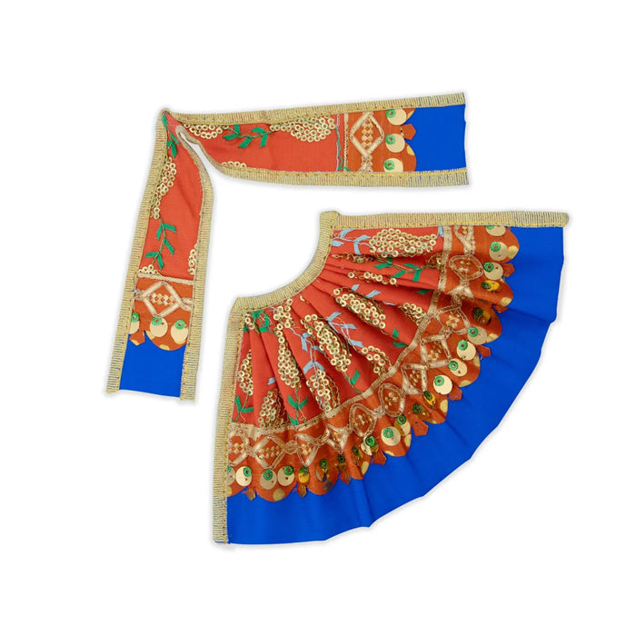 Amman Pavadai - 4 Inches | Devi Dress/ Mata Dress for Deity