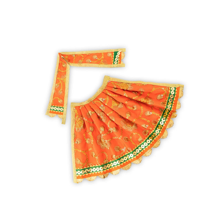 Amman Pavadai - 5 Inches | Mata Dress/ Devi Vastra/ Mata Poshak for Deity