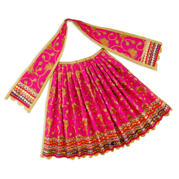 Amman Pavadai - 9 Inches | Mata Dress/ Devi Dress for Deity