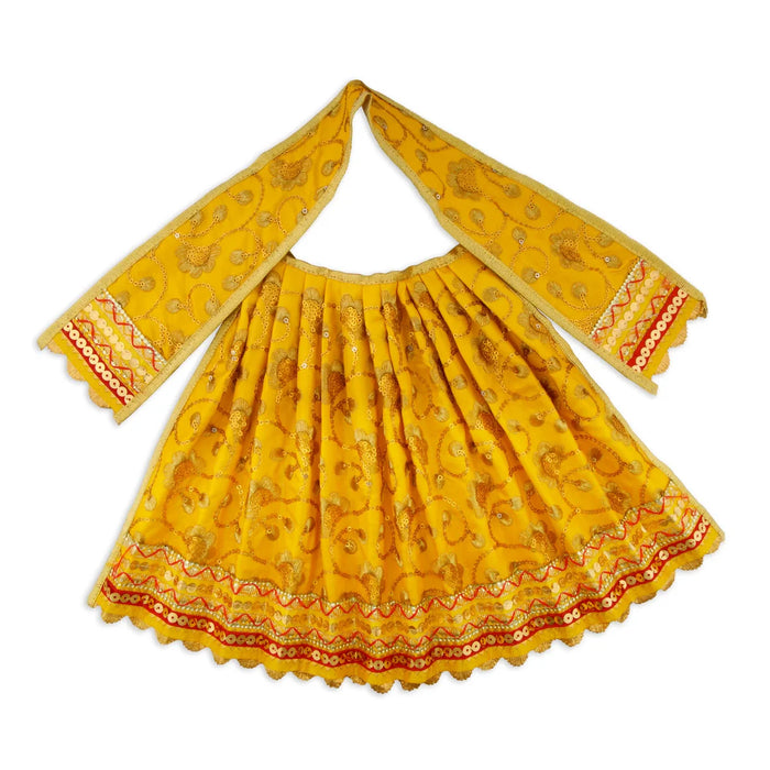 Amman Pavadai - 9 Inches | Mata Dress/ Devi Dress for Deity