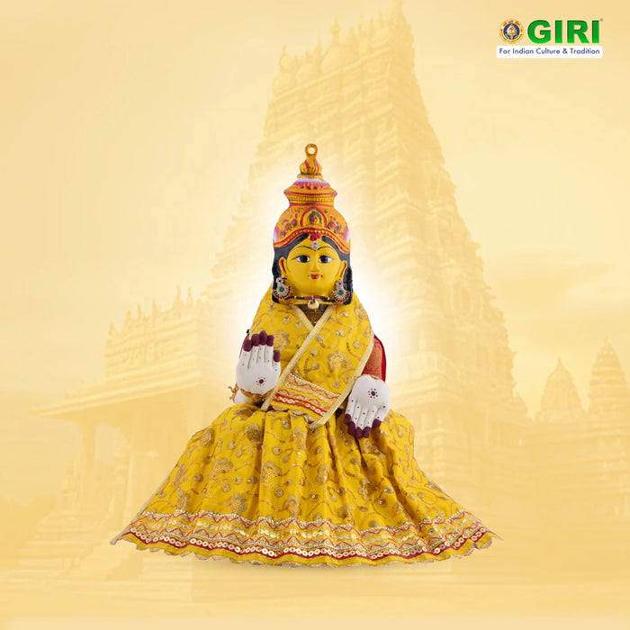 Amman Pavadai - 9 Inches | Mata Dress/ Devi Dress for Deity