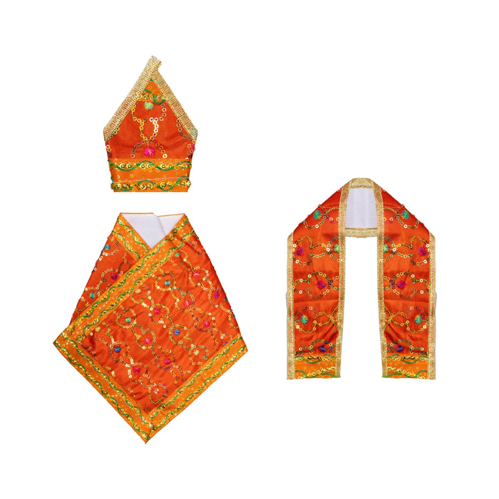 Sai Baba Dress - 6 Inches | Sai Ram Clothes / Sai Poshak / Sai Baba Vastra for Deity